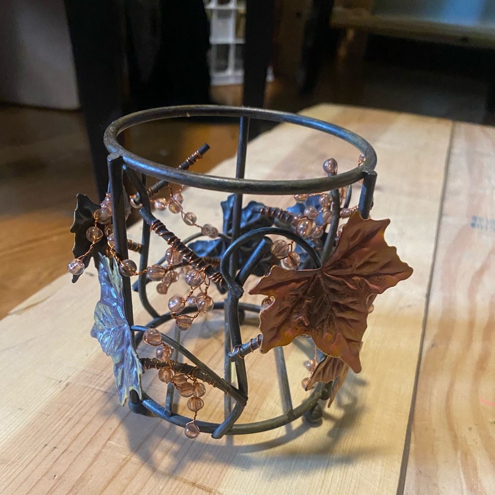 Fall candle holder
